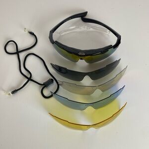 Sireck Sports Eyeglasses + 4 Lenses w/ Case and Accessories used